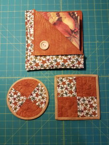 Napkin Holder and Matching Mug Rugs