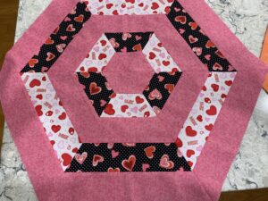 Hexagon Table Topper Orange